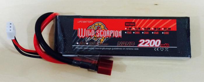 1  Wild Scorpion 2200 mAh 11.1V 30C